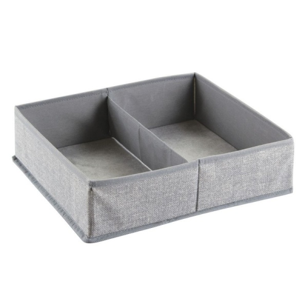 InterDesign / Кофр для хранения алдо 2 секц. 35.5х30.5х10.25 см (100150)