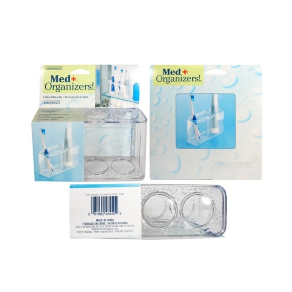 InterDesign / Держатель для зубной пасты и щеток Rain Med+ (100673)