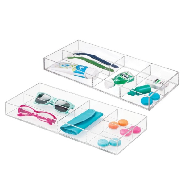 InterDesign / Органайзер Clarity для хранения аксессуаров. мелких предметов 5 отделений (100920)