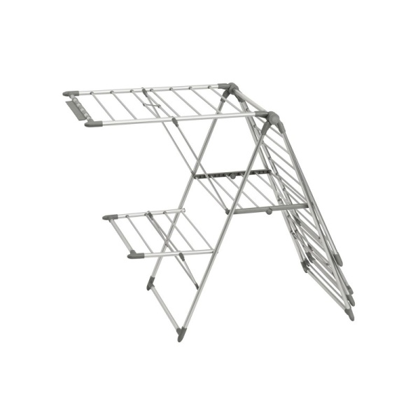 InterDesign / Сушилка для белья Brezio горизонтальная раскладная многоуровневая стальная (100875)