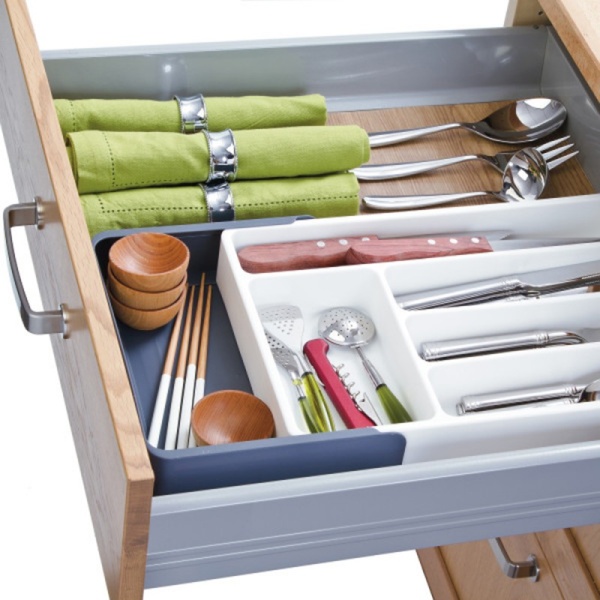 Progressive / Лоток Prepworks для столовых приборов раздвижной 26х38.1-50.8х5.7см (101476)