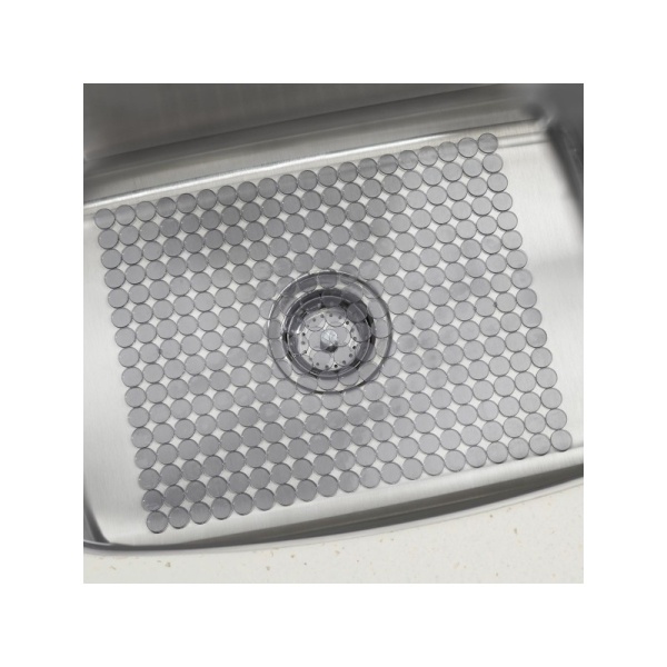 InterDesign / Коврик для раковины ORBZ 39х30,5см дымчато-серый (101292)