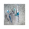 InterDesign / Держатель для зубных щеток и бритв Rain на присоске пластиковый (100879)