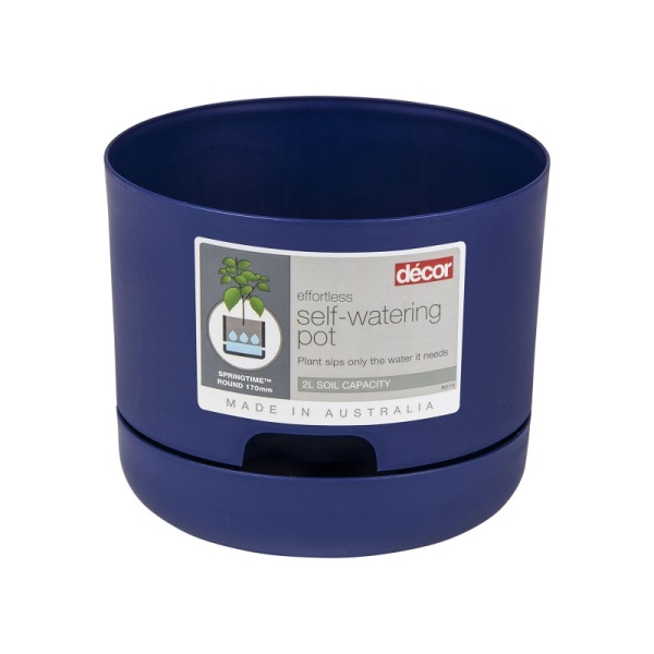 Горшок для растений SPRINGTIME 2л 170мм синий (101343)