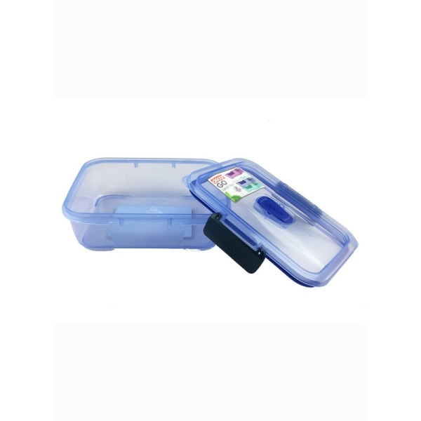 DECOR / Контейнер GO LUNCH BOX модульный прямоугольный с клапаном 800мл, синий (101163)