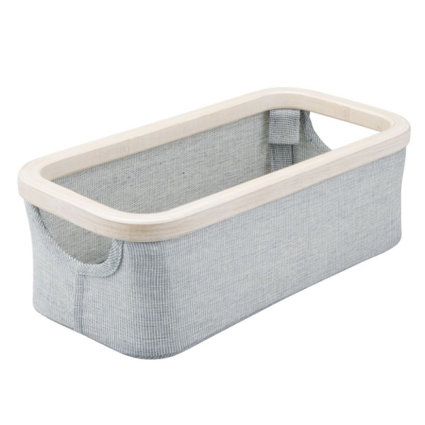InterDesign / Текстильная корзина-органайзер Interdesign серый/беж XS (100734)