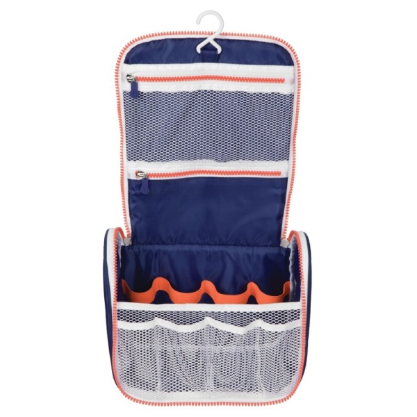 InterDesign / Дорожный органайзер для туалетных принадлежностей на крючке неви/оранжевый (100632)