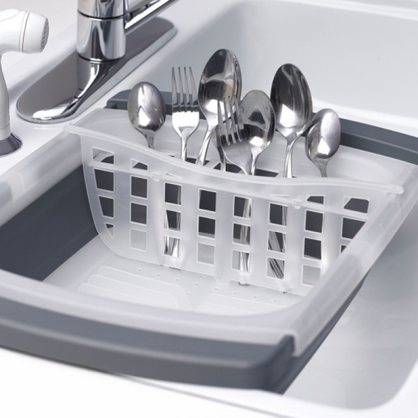 Сушилка Prepworks для посуды над раковиной телескопическая 42-68х31х13см (101475)