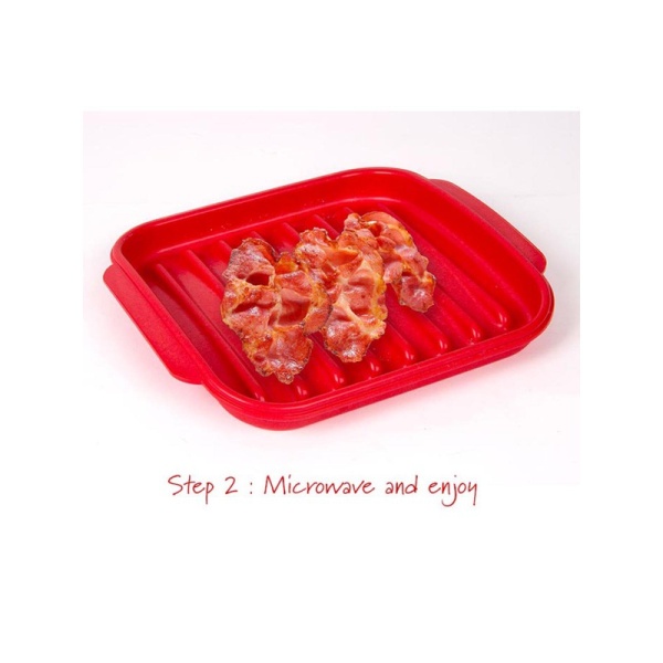 DECOR / Контейнер пищевой PREMIUM BACON COOKER для приготовления бекона в СВЧ (101076)