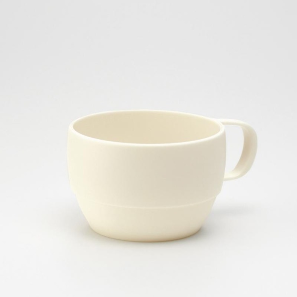 Inomata / Кружка для СВЧ 350мл СЛОНОВАЯ КОСТЬ (100435)