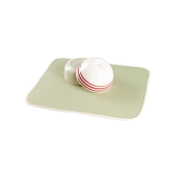 InterDesign / Коврик для сушки посуды микрофибра светло-зеленый 45х40см (100889)