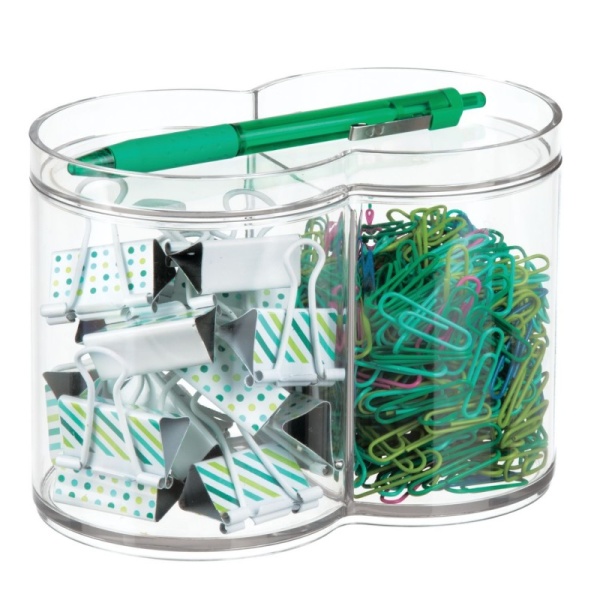 InterDesign / Двойной органайзер-стаканчик для ватных палочек (100768)