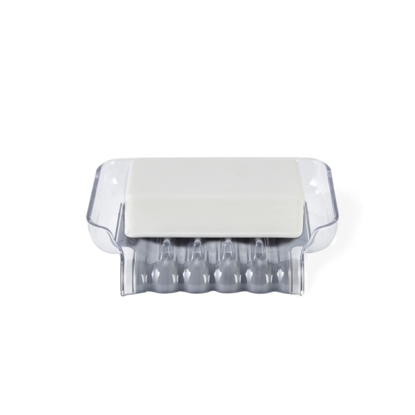 BETTER LIVING / Мыльница на присосках TRICKLE TRAY прозрачная/серая (101029)