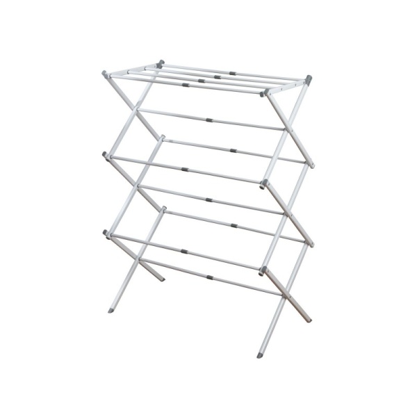 InterDesign / Сушилка для белья Brezio вертикальная раскладная многоуровневая стальная (100876)