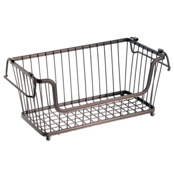 InterDesign / Корзина для хранения с боковыми ручками York Lyra бронза 30.5х16х15см (100799)