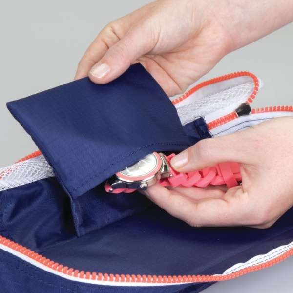 InterDesign / Дорожный набор их 4 органайзеров-чехлов Interdesign неви/оранжевый (100624)