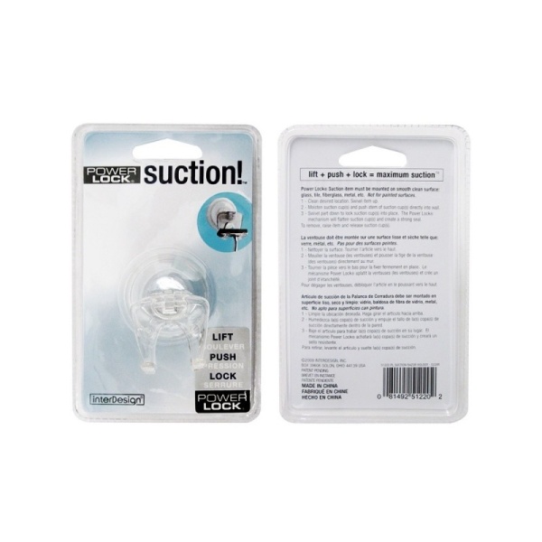 InterDesign / Держатель для бритвы на присоске Power Lock (100050)