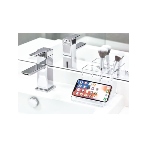 InterDesign / Органайзер для косметики прямоугольный 3 отделения прозрачный пластик (100813)