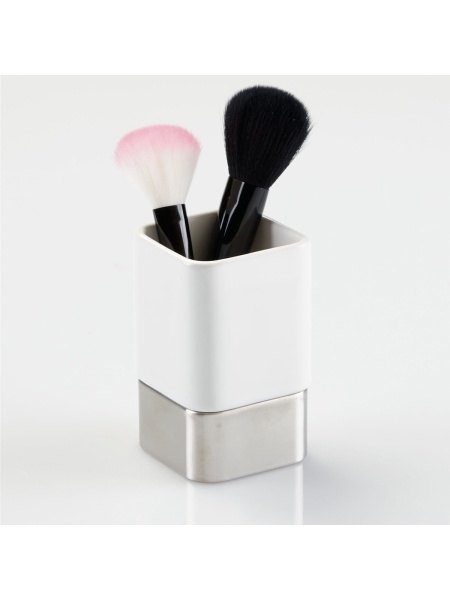 InterDesign / Стакан Gia для ванных принадлежностей керамика, металл