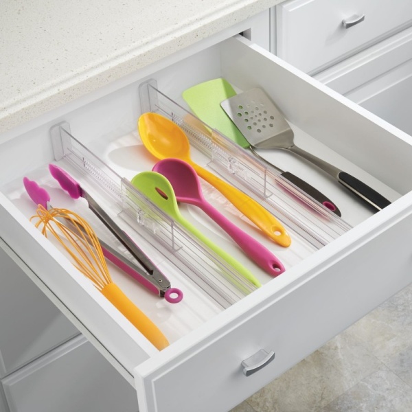 InterDesign / Набор и двух раздвижных разделителей для ящиков из прочного пластика (100791)