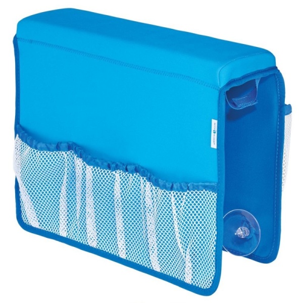 InterDesign / Органайзер для ванных принадлежностей перекидной на присосках 38.75х9.5х31.75 см синий (100129)