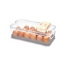 InterDesign / Контейнер CRISP для яиц с крышкой и съемным вкладышем 32х16х9,85см (101297)