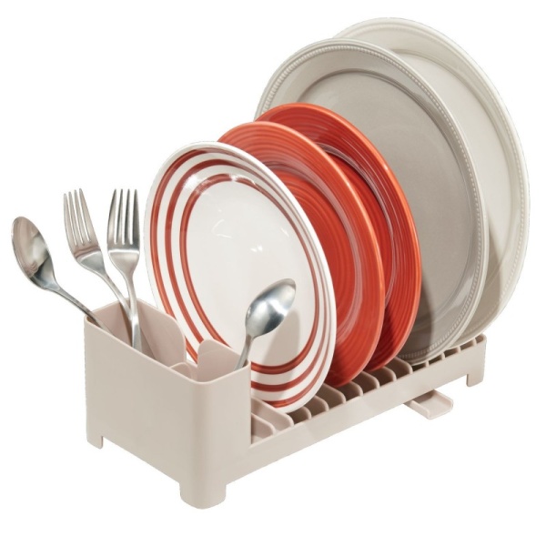 InterDesign / Clarity Compact Dish Drainer with Swivel Spout (100676)