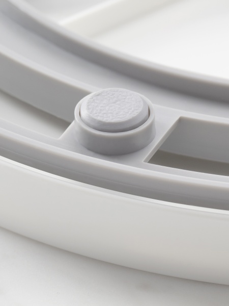 Подставка Crazy Susan 2-х уровневая регулируемая по высоте вращающаяся 26.7х26.7х17.5-22.6см (101520)