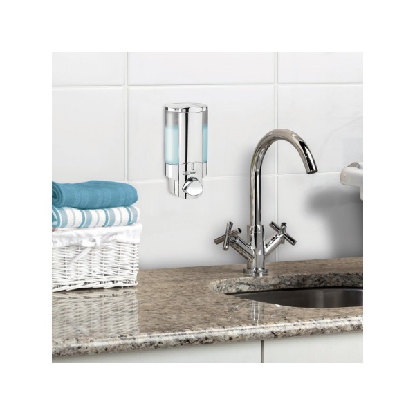 BETTER LIVING / Диспенсер для жидкого мыла, геля, шампуня, кондиционера AVIVA однокамерный 325мл хром (100990)