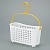 Inomata / Корзина   234*107*129мм с вешалкой БЕЛЫЙ (100395)