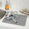 InterDesign / Силиконовый коврик для сушки посуды Серый (100701)