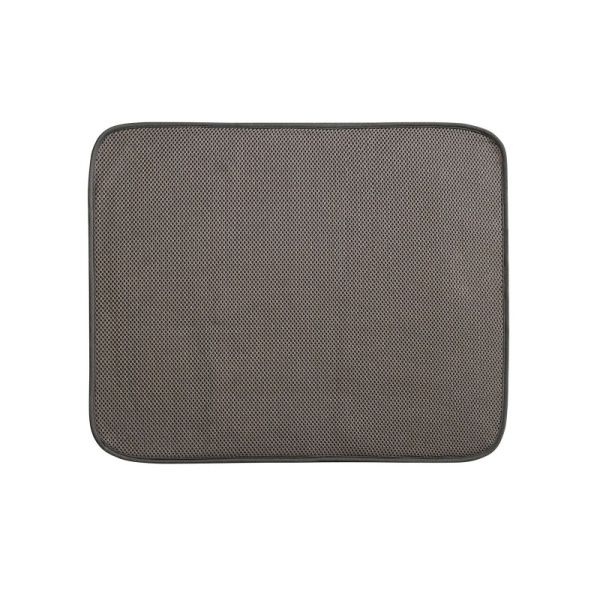 InterDesign / Коврик для сушки посуды микрофибра коричневый 45х40см (100886)