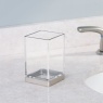 InterDesign / Стакан для ванных принадлежностей клерити пластик/серебр (100135)