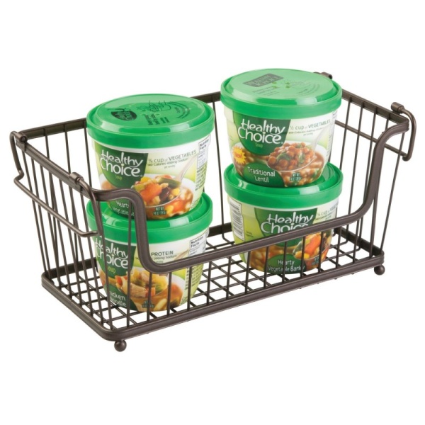 InterDesign / Корзина для хранения с боковыми ручками York Lyra бронза 30.5х16х15см (100799)