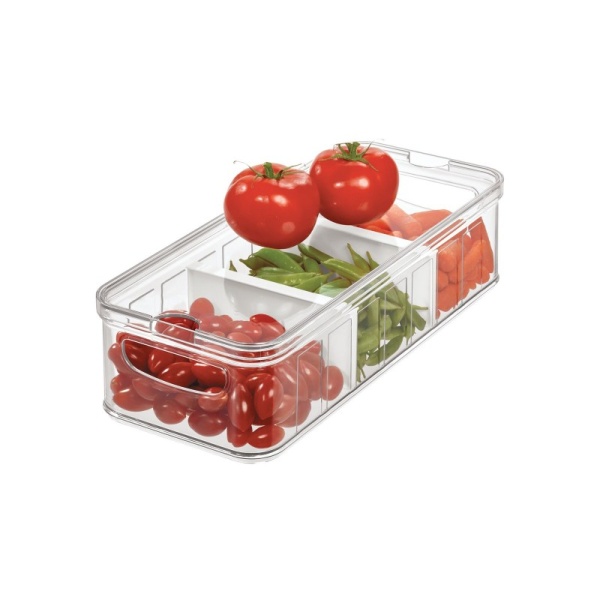 InterDesign / Контейнер для хранения Crisp с 3 отсеками пластиковый (100846)