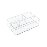 InterDesign / Органайзер CLARITY для косметики 4 отделения пластиковый (101240)