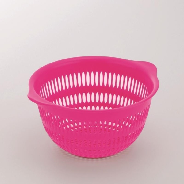 Inomata / Дуршлаг Д17см РОЗОВЫЙ (100310)