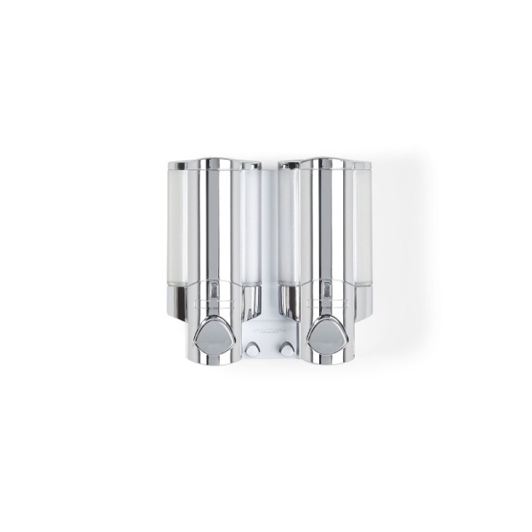 BETTER LIVING / Диспенсер для жидкого мыла, геля, шампуня, кондиционера AVIVA двухкамерный 325мл хром (100992)