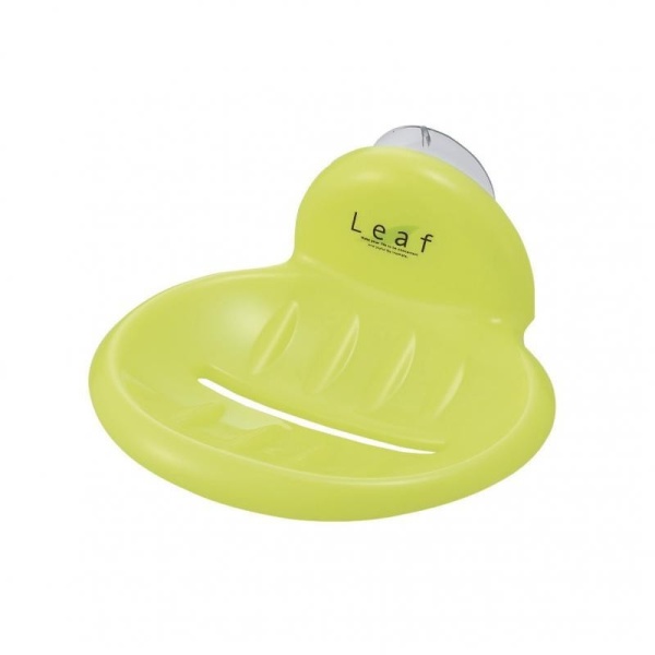 Inomata / Мыльница на присоске ЛАЙМ (100479)