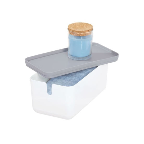 Контейнер с крышкой Cade для хранения в ванной комнате 30,1х16,2х14,6см (101518)