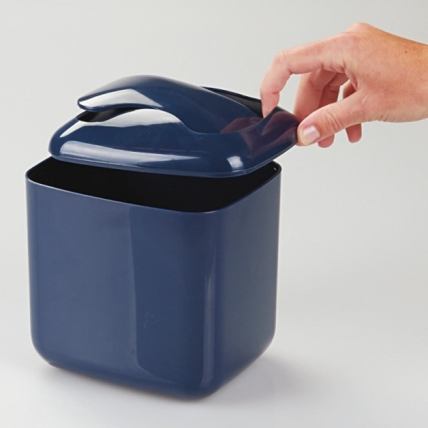InterDesign / Настольное ведро для мусора Una синий (100091)