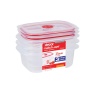 DECOR / Набор контейнеров пищевых PREMIUM MATCH UPS REALSEAL с клапаном 1л 3шт (101072)