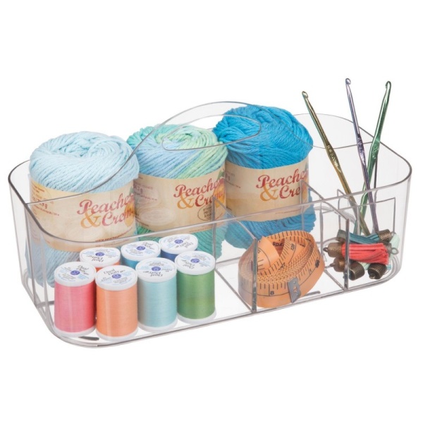 InterDesign / Органайзер Clarity Bath для хранения с ручкой 6 отделений (100895)