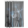 InterDesign / Штора для ванной репейник серо-голубой полиэстер 183х183 см (100170)