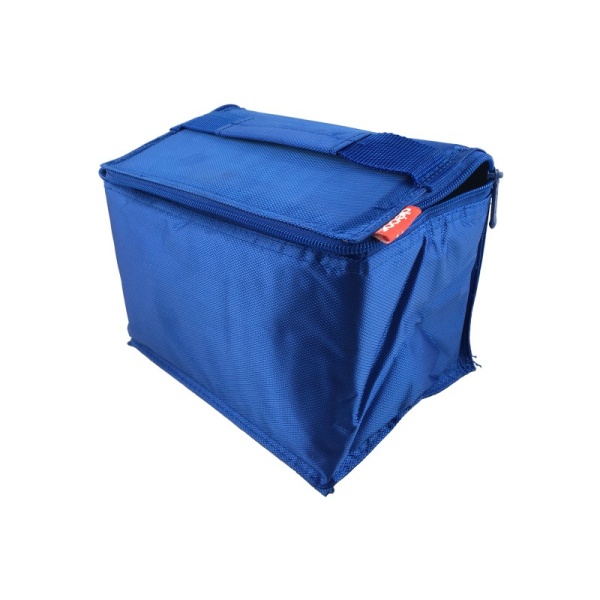 DECOR / Термосумка для ланч-бокса складная нейлоновая 22х15х14.5см, синий (101098)