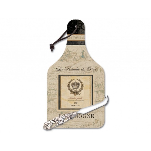 Conimar / Доска разделочная биг чиз "Классик" 36х19см с ножом (100192)