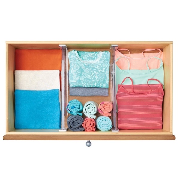 InterDesign / Набор и двух раздвижных разделителей для ящиков (100790)