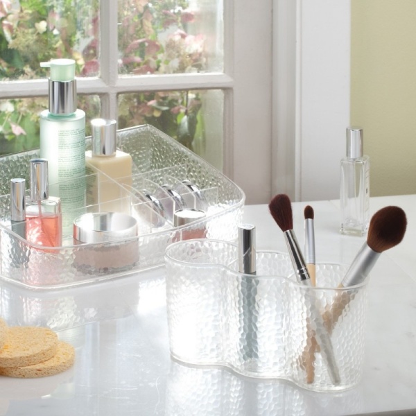 InterDesign / Тройной стакан-органайзер для косметики Rain (100670)