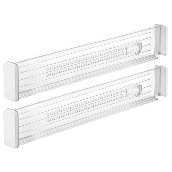 InterDesign / Набор и двух раздвижных разделителей для ящиков из прочного пластика (100791)