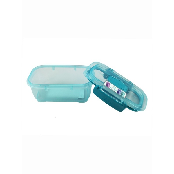 DECOR / Контейнер GO LUNCH BOX модульный прямоугольный с клапаном 300мл, бирюза (101167)